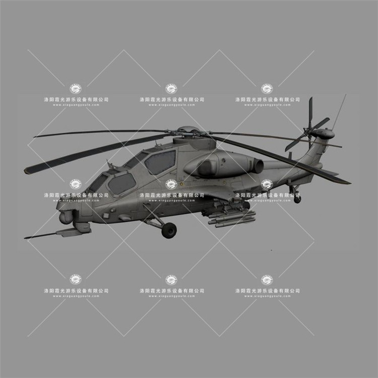 昌平武装直升机3D模型